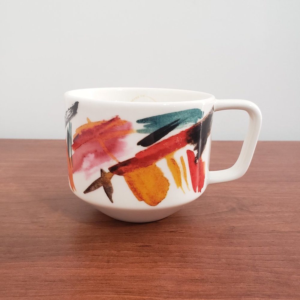 Starbucks Mug 2015 Collectable Coffee New Bone China Paint Design White NWOT